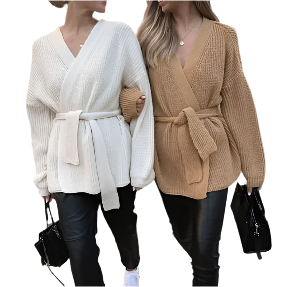 Belted Knit Cardigan