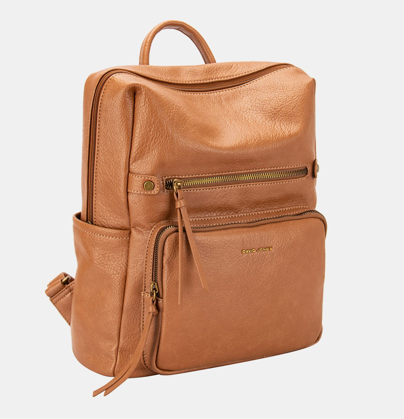 David Jones PU Leather Backpack Bag