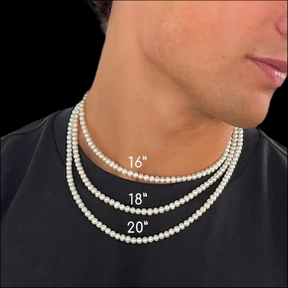 Pearl Necklace Men