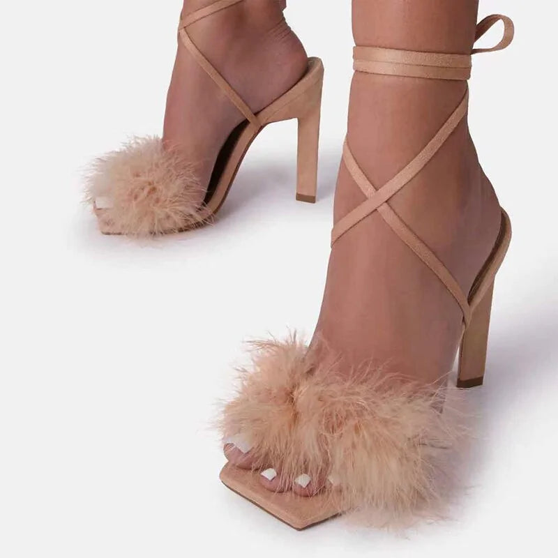 Feather Women High Heels