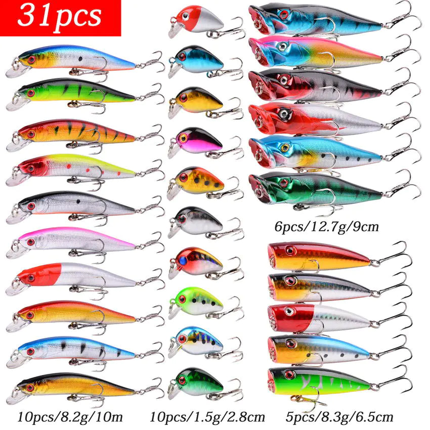 Aorace Mini Minnow Crankbait Fishing Lure Set