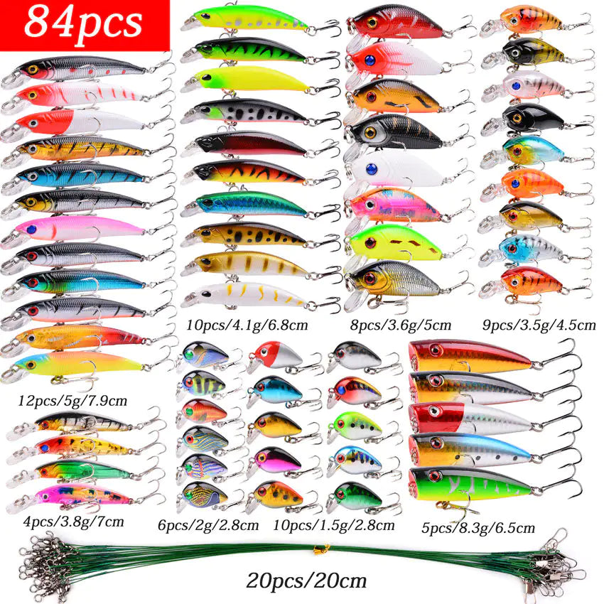 Aorace Mini Minnow Crankbait Fishing Lure Set