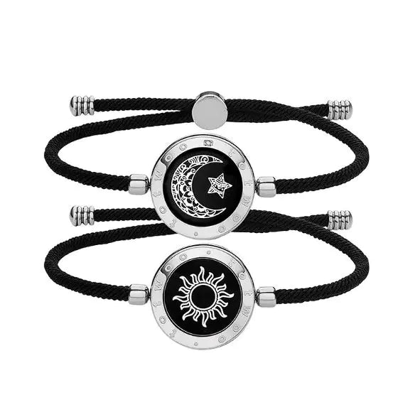 Sun-Moon Smart Sensing Couple Bracelet