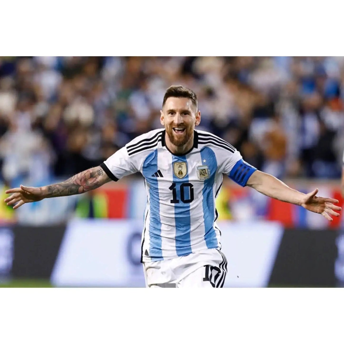 Messi #10 Premium Soccer 2022 Argentina World Cup Champions - Home Jersey by Adidas