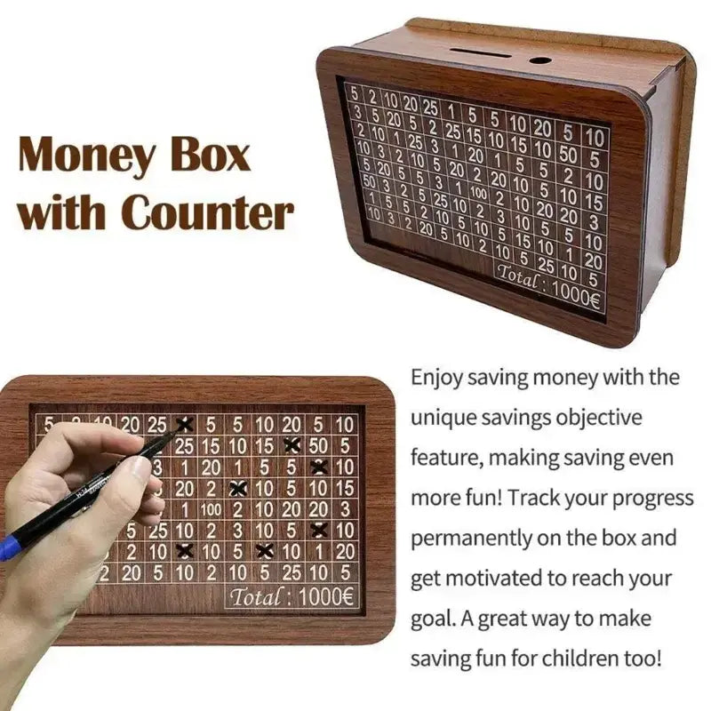 Wooden Money Box