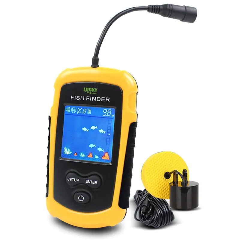 Portable Sonar Fish Finder FFC1108-1: 100M Range, Ideal for Lake and Sea Fishing